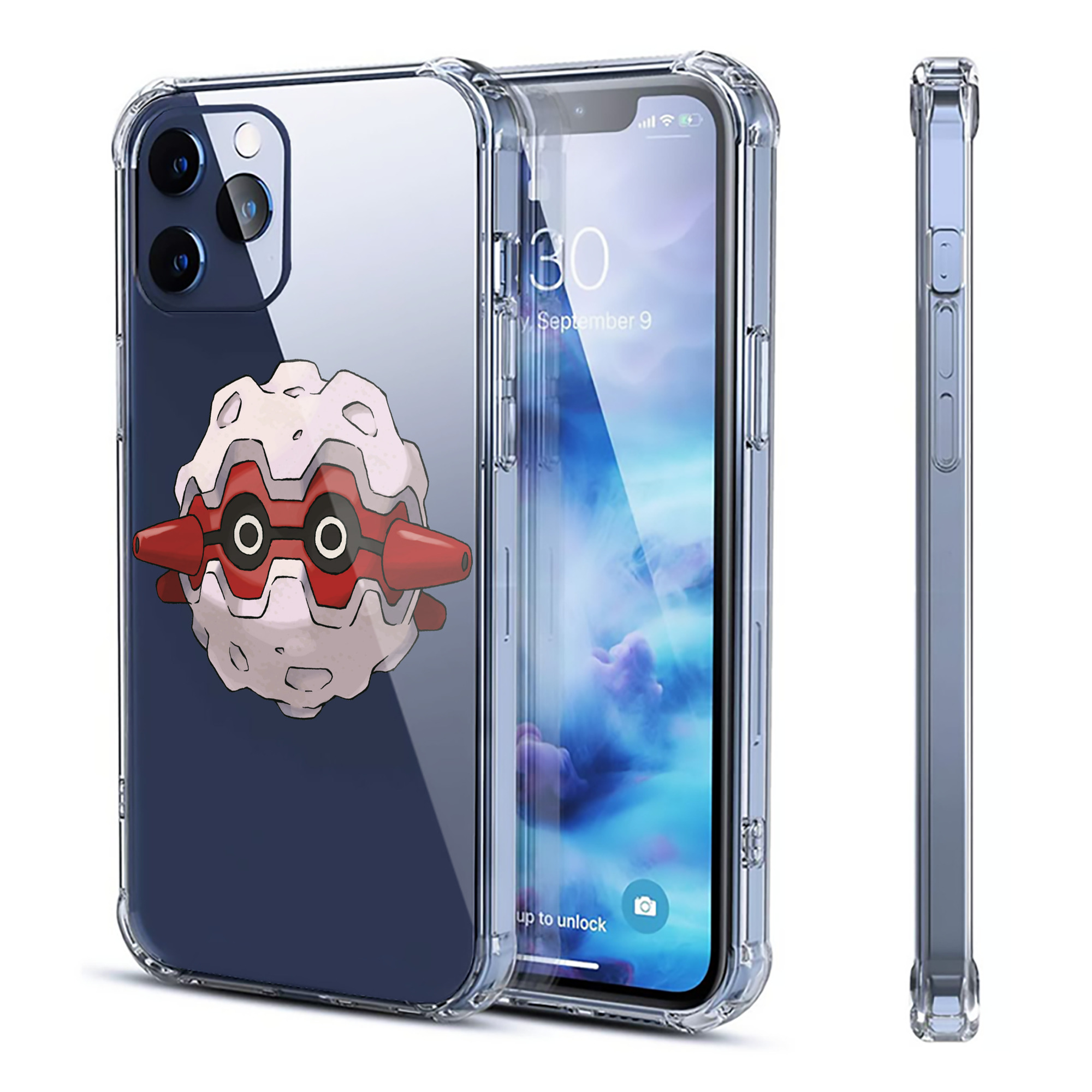 （画像用） ポケットモンスター Pokémon 【iPhone 12シリーズ対応】透明スマホケース（クリアソフトケース）